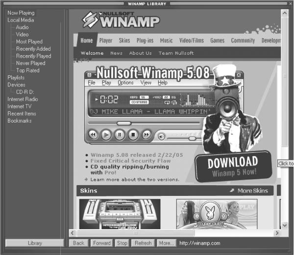 Windows Media Player Подключаемые Модули